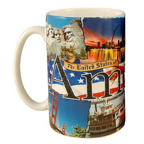 Americaware Americaware SMUSA02 America-USA 18 oz Tall Color Etched Mug SMUSA02